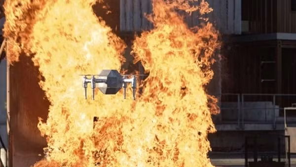 Drone tìm và lập bản đồ hỏa hoạn