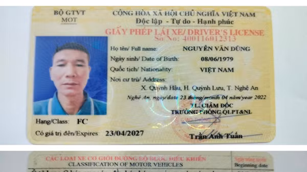 Tài xế bị tước bằng, lên mạng mua giấy phép lái xe giả bị khởi tố