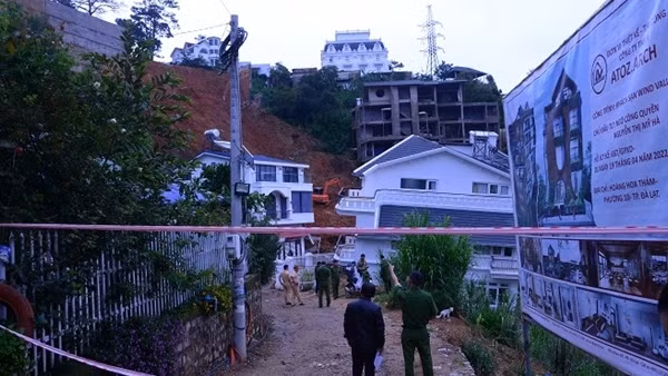 Khởi tố 2 đối tượng trong vụ sập bờ taluy ở Đà Lạt