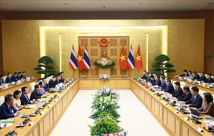 Thủ tướng Chính phủ Phạm Minh Chính và Thủ tướng Thái Lan đồng chủ trì Họp Nội các chung Việt Nam - Thái Lan lần thứ 4 -0