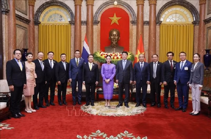 Chủ tịch nước Lương Cường tiếp Thủ tướng Thái Lan -0
