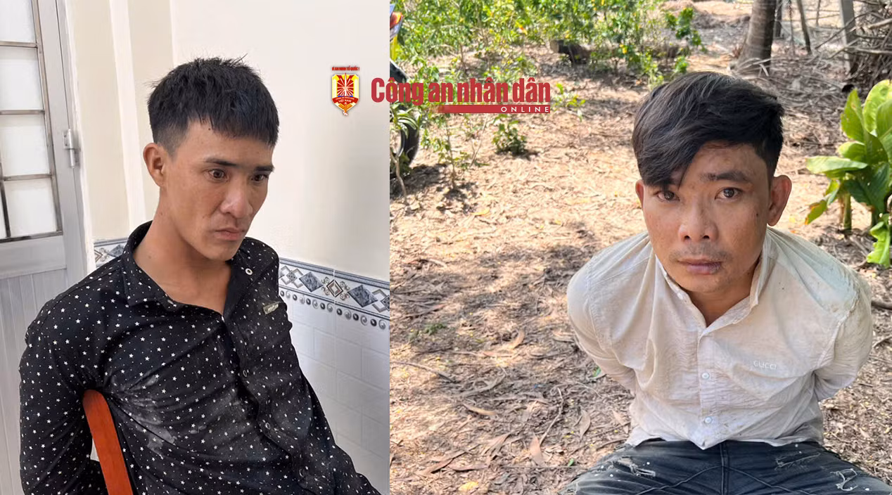 Công an xã ở Cà Mau phối hợp bắt nóng 2 tên 