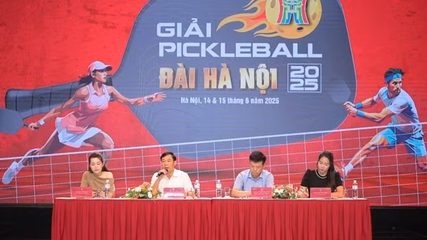 Thu hút 600 vận động viên tham gia Giải Pickleball Đài Hà Nội 2025