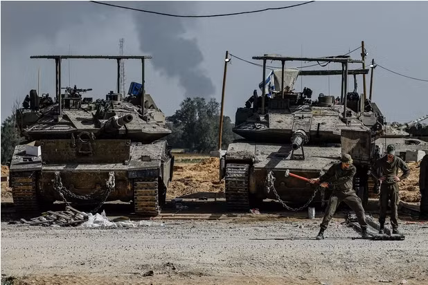 l-c lu-ng israel du-c tri-n khai t-i khu v-c g-n biên gi-i israel và d-i gaza ngày 3-4.jpg -0
