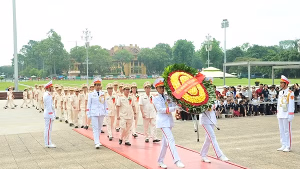 Cụm thi đua số 1, Bộ Công an báo công dâng Bác