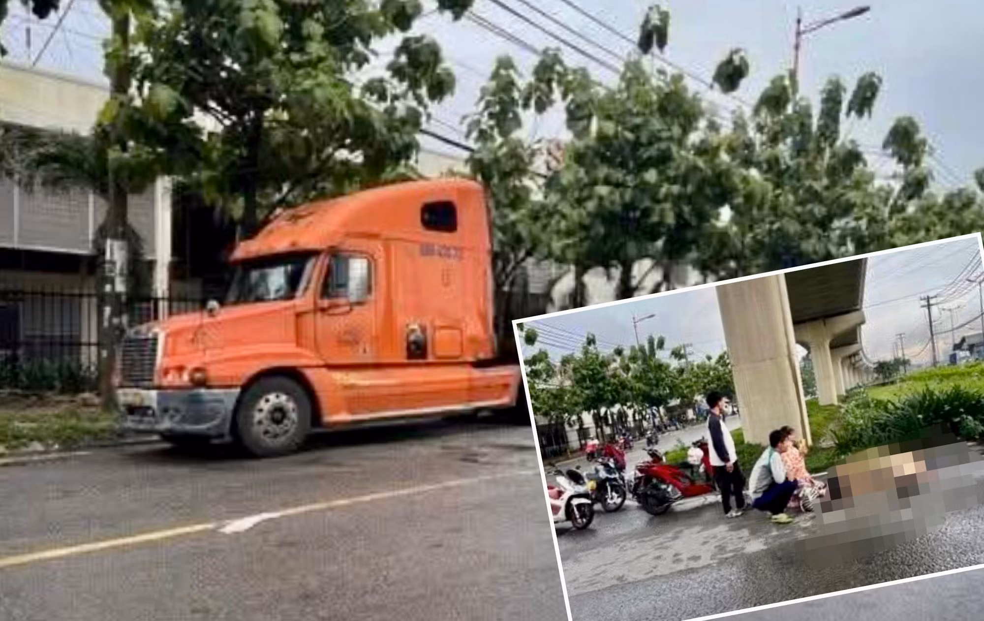 Xe đầu kéo vẫn vào cảng nhận hàng đi giao sau va chạm chết người -0
