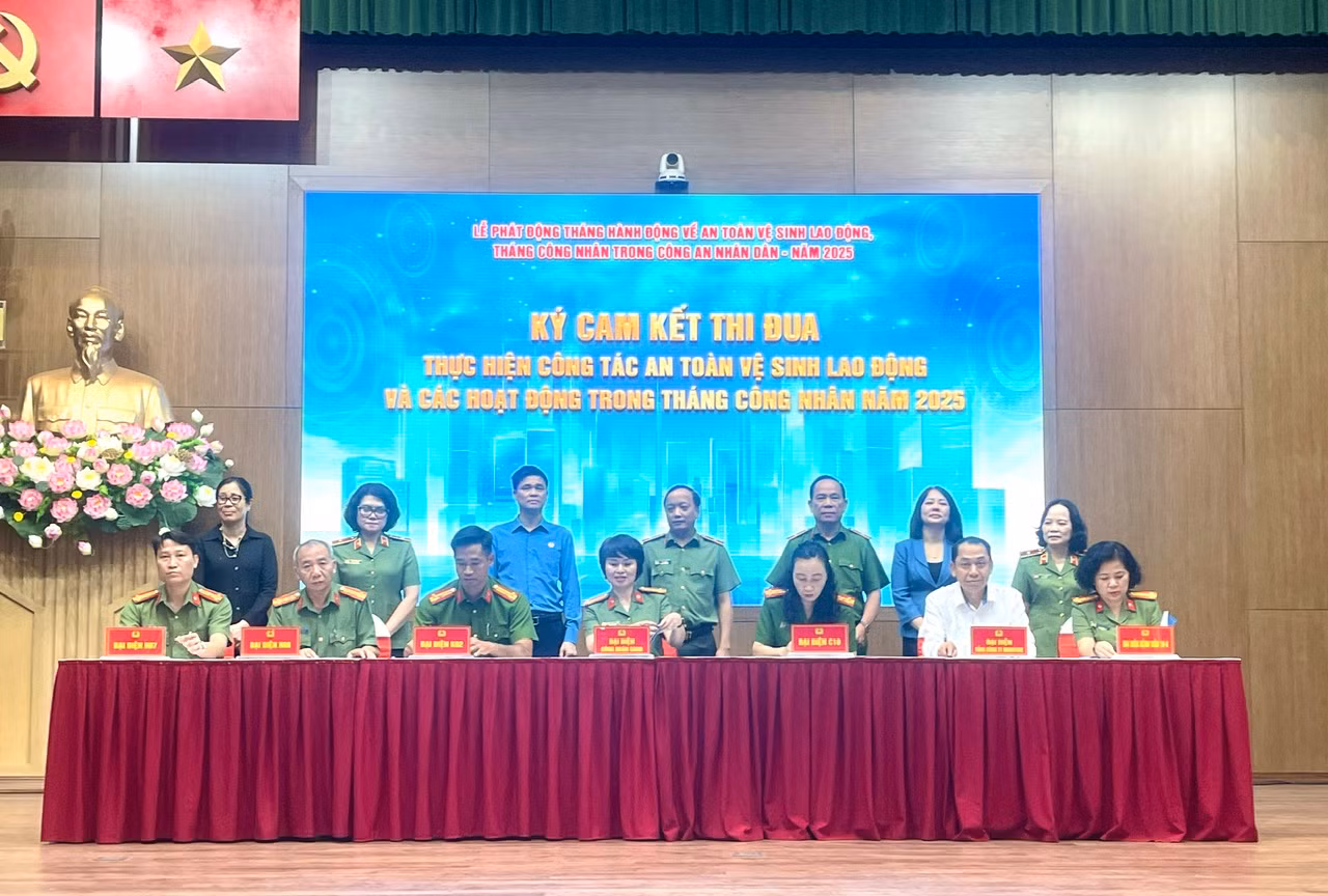 Bộ Công an phát động Tháng hàng động về an toàn vệ sinh lao động và Tháng Công nhân trong CAND năm 2025 -0