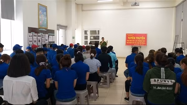 Đảm bảo tốt an ninh công nhân ở Bình Dương