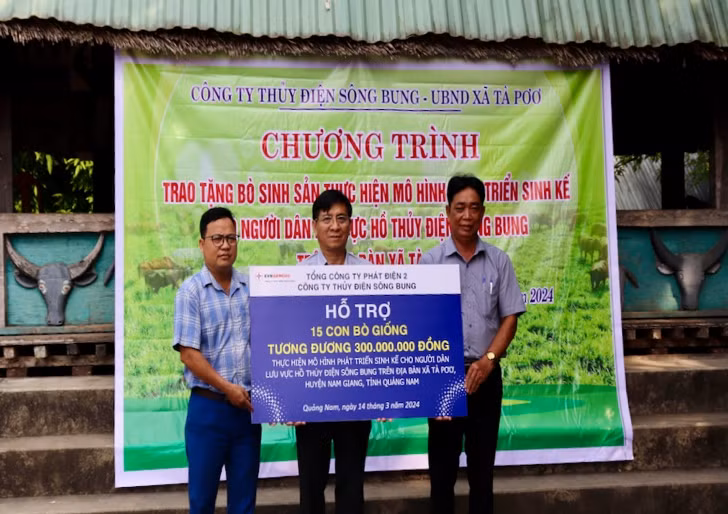 Thủy điện Sông Bung trao sinh kế cho người dân nghèo ở tỉnh Quảng Nam -0