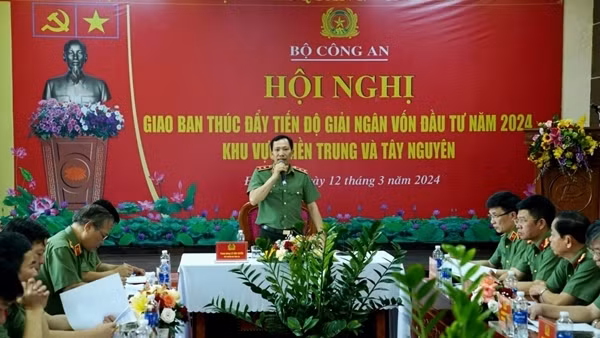 Đẩy nhanh tiến độ giải ngân vốn đầu tư công tại Công an các địa phương miền Trung-Tây Nguyên