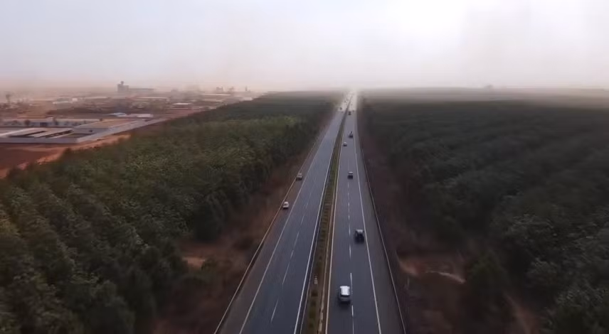 “Bão” bụi từ sân dự án bay Long Thành lại bay mù mịt -0