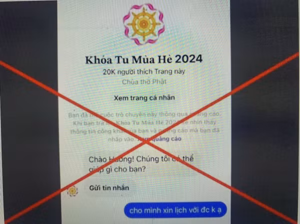 Sập bẫy khóa tu mùa hè, người phụ nữ bị chiếm đoạt 2,8 tỷ đồng -0