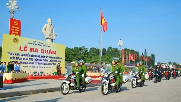 Dấu ấn của lực lượng Công an trên quê hương Bác Hồ