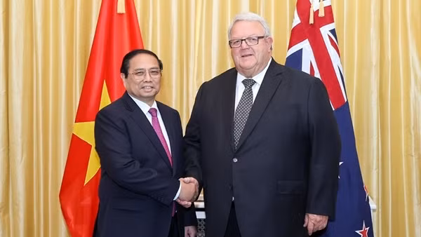 Thủ tướng Phạm Minh Chính hội kiến Chủ tịch Quốc hội và Toàn quyền New Zealand