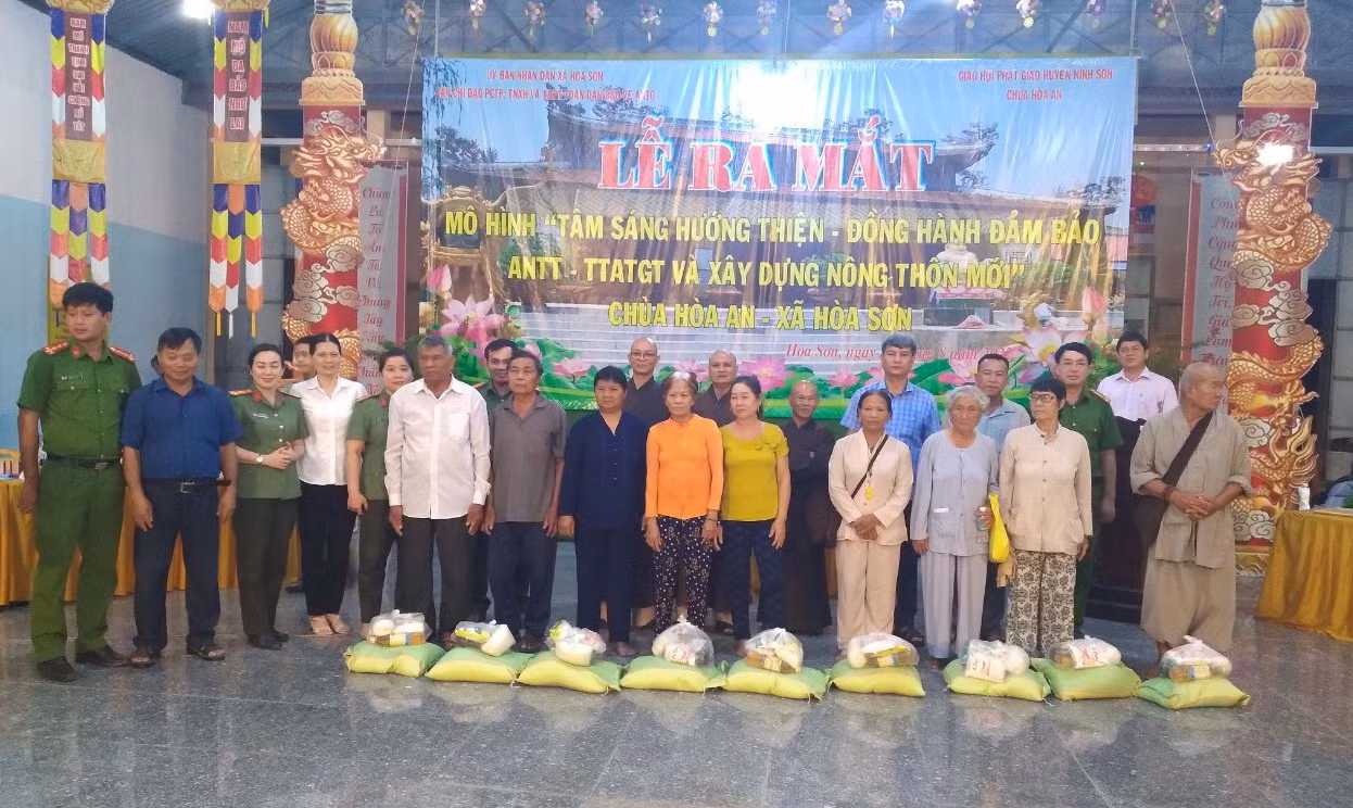 Ra mắt mô hình ANTT đầu tiên trong sinh hoạt Phật giáo ở Ninh Thuận -0
