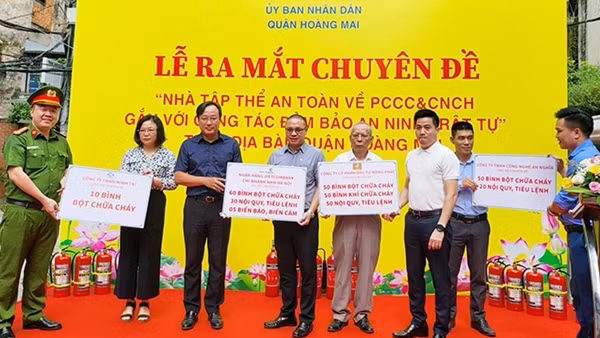 Nét mới trong công tác phòng cháy, chữa cháy của quận Hoàng Mai