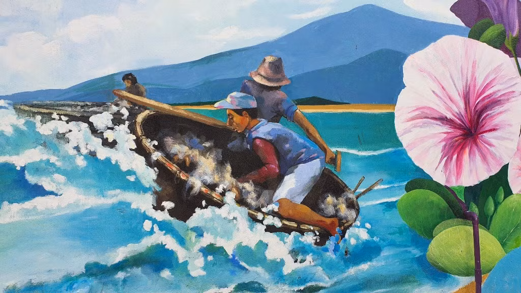 Đường tranh bích họa vẽ nên câu chuyện làng chài tại Đà Nẵng -1