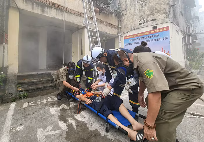 Nét mới trong công tác phòng cháy, chữa cháy của quận Hoàng Mai -0