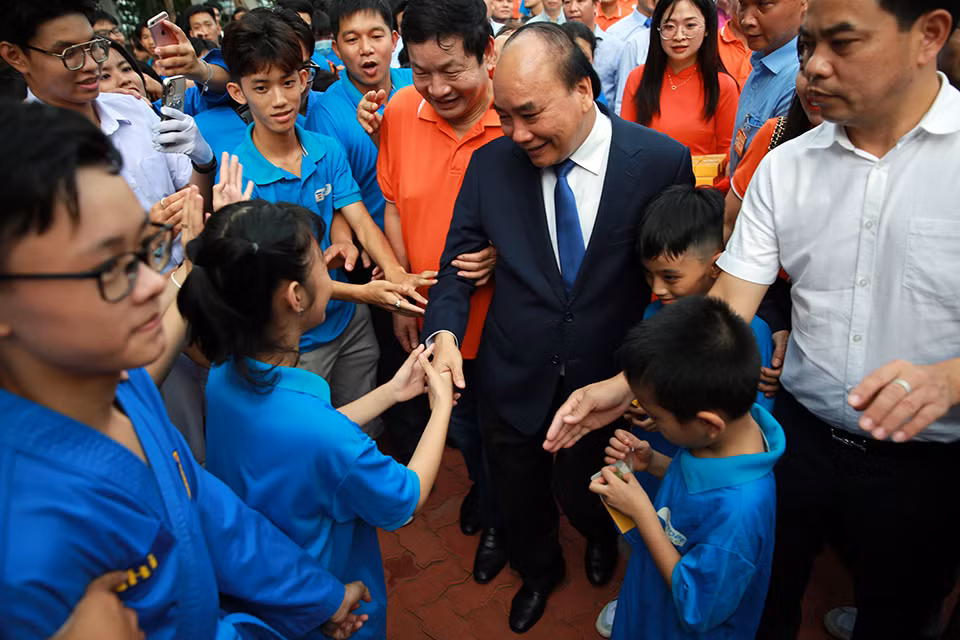Chủ tịch nước Nguyễn Xuân Phúc dự Ngày hội tới trường Hope School -0
