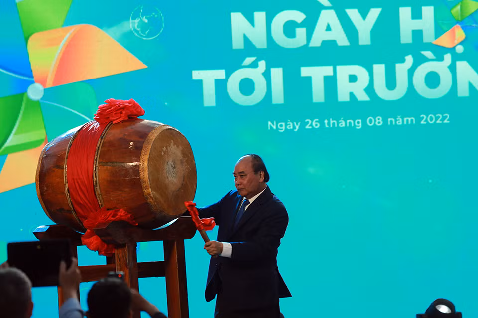 Chủ tịch nước Nguyễn Xuân Phúc dự Ngày hội tới trường Hope School -0