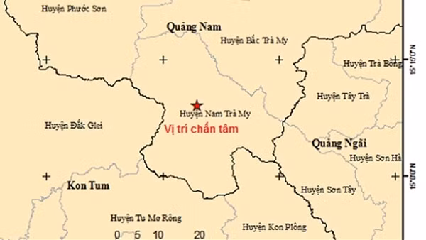 Sau liên tiếp các trận động đất tại Kon Tum, vùng giáp ranh Quảng Nam xảy ra động đất