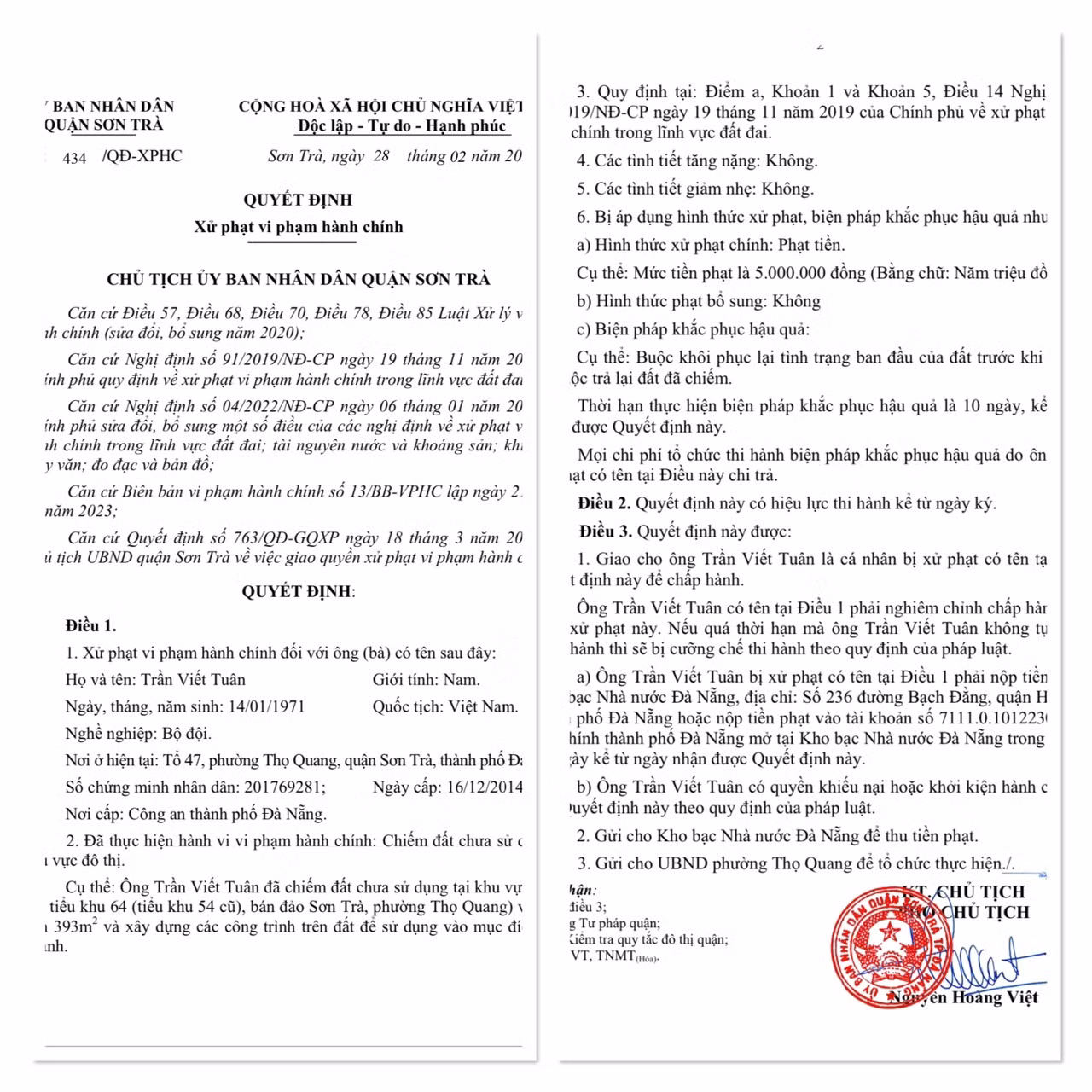 Xử phạt loạt công trình xây dựng trái phép tồn tại nhiều năm trên bán đảo Sơn Trà, Đà Nẵng -0