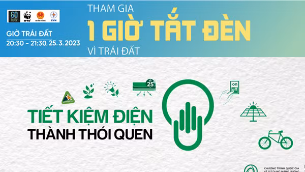 Tham gia 1 giờ tắt đèn vì trái đất