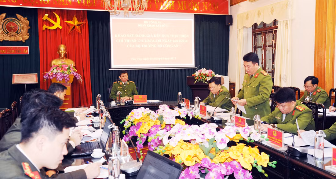Kiểm tra công tác giam giữ, cải tạo phạm nhân tại Trại giam Tân Lập -0