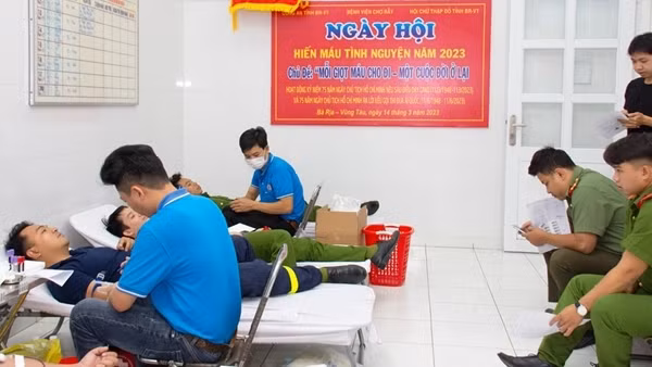 Công an tỉnh Bà Rịa - Vũng Tàu tham gia Ngày hội “Hiến máu tình nguyện”