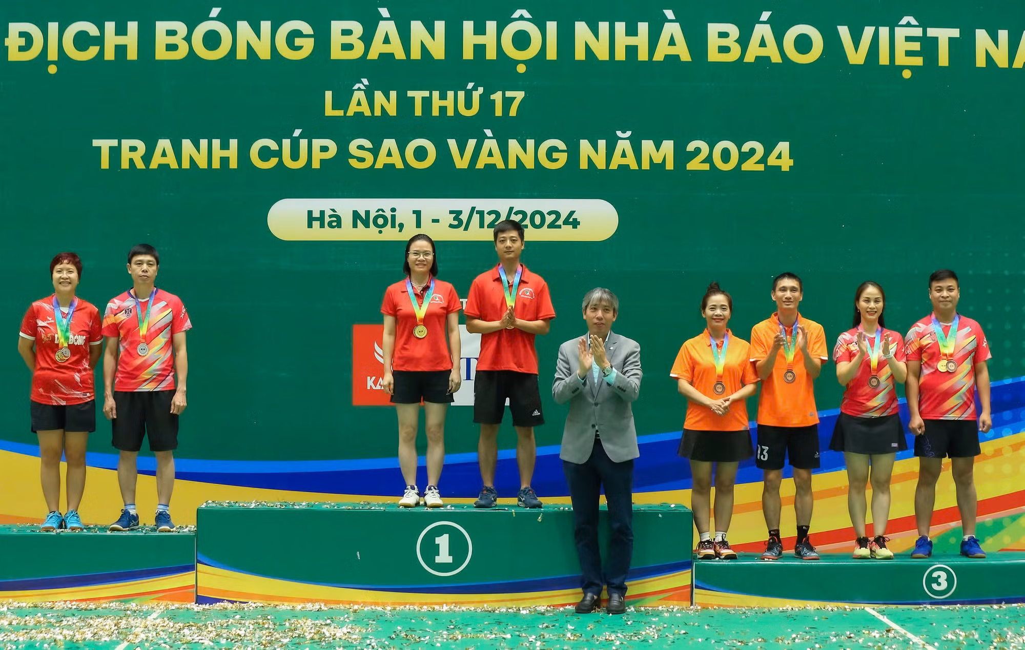 Đội bóng bàn Báo CAND lần thứ 7 liên tiếp vô địch Đồng đội nam -0