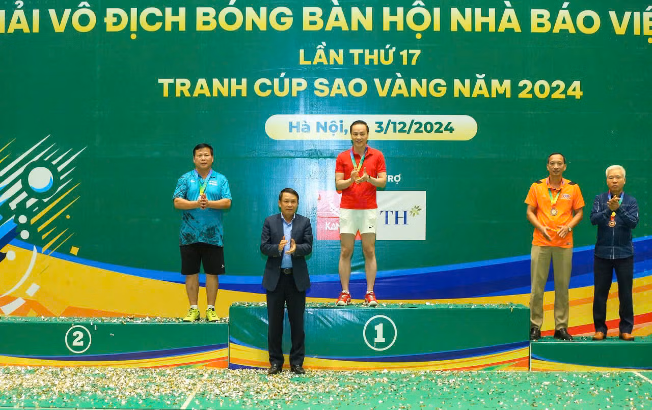 Đội bóng bàn Báo CAND lần thứ 7 liên tiếp vô địch Đồng đội nam -0