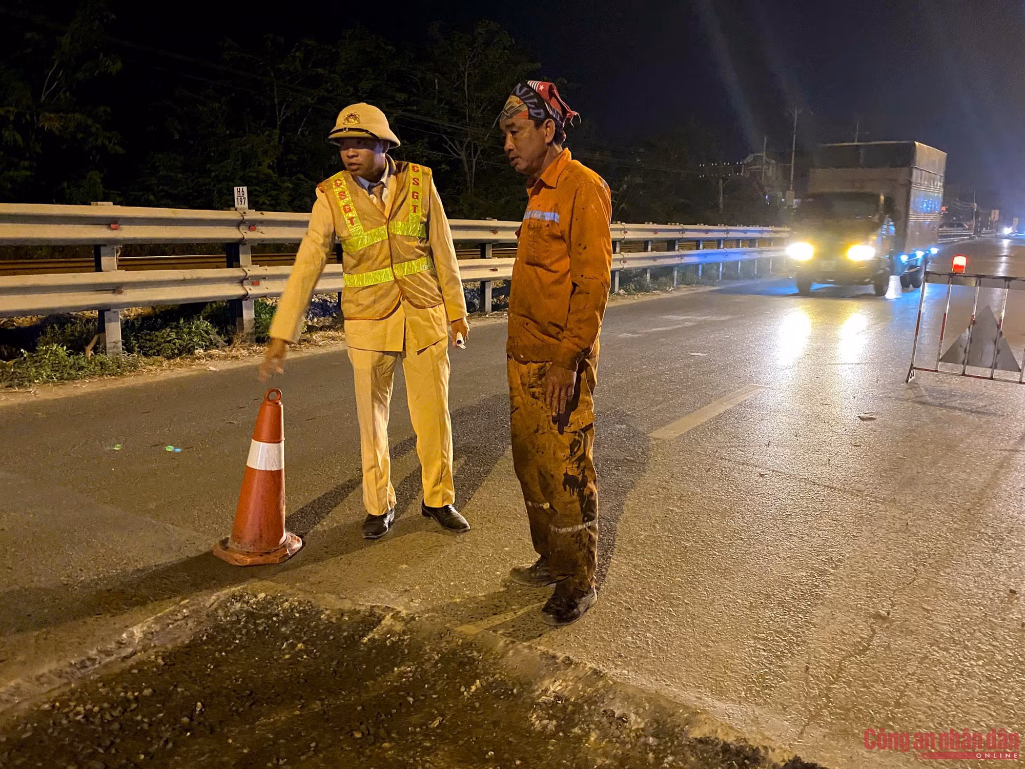 "Sờ gáy" nhà thầu thi công cẩu thả trên QL1A gây mất ATGT ảnh 2