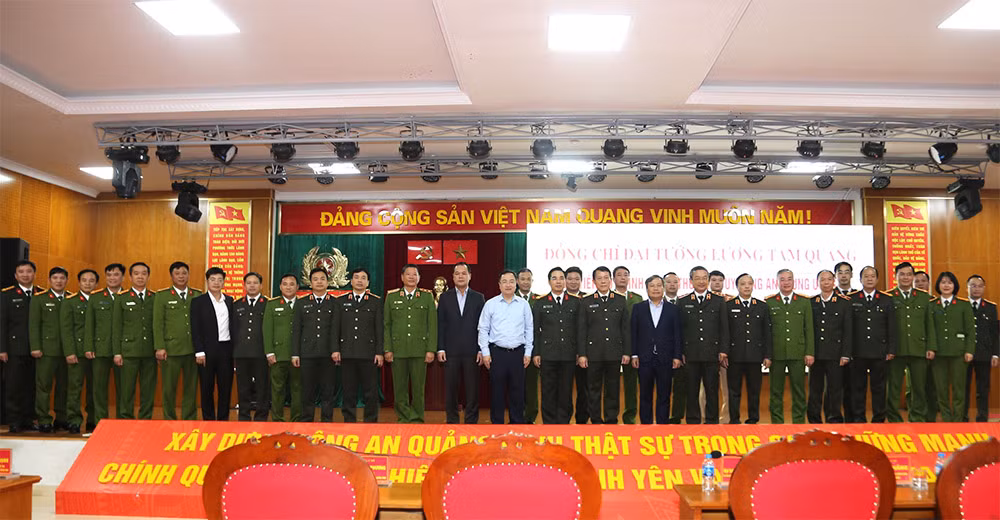 Đại tướng Lương Tam Quang, Bộ trưởng Bộ Công an làm việc tại Công an tỉnh Quảng Ninh -1