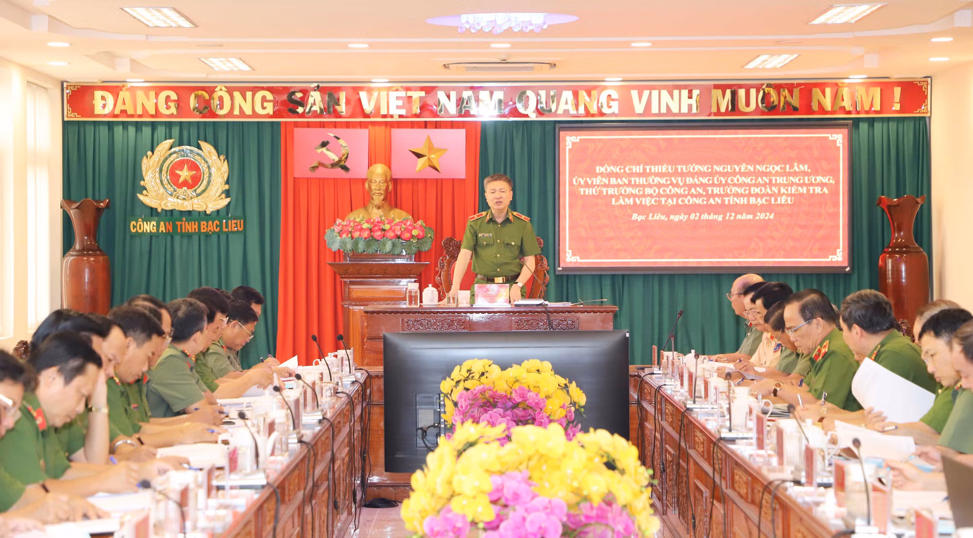 Thứ trưởng Nguyễn Ngọc Lâm kiểm tra công tác tại Công an tỉnh Bạc Liêu -0