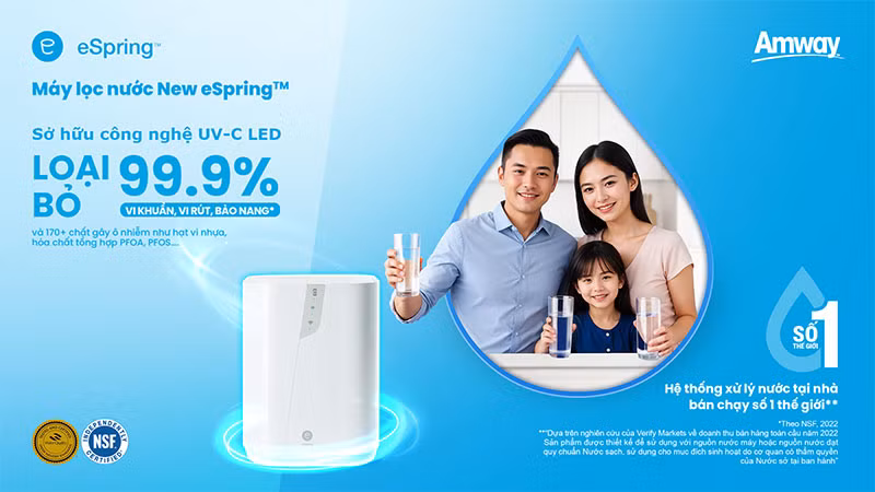 Amway Việt Nam ra mắt máy lọc nước New eSpring tinh lọc vượt trội - sống khỏe chủ động -0