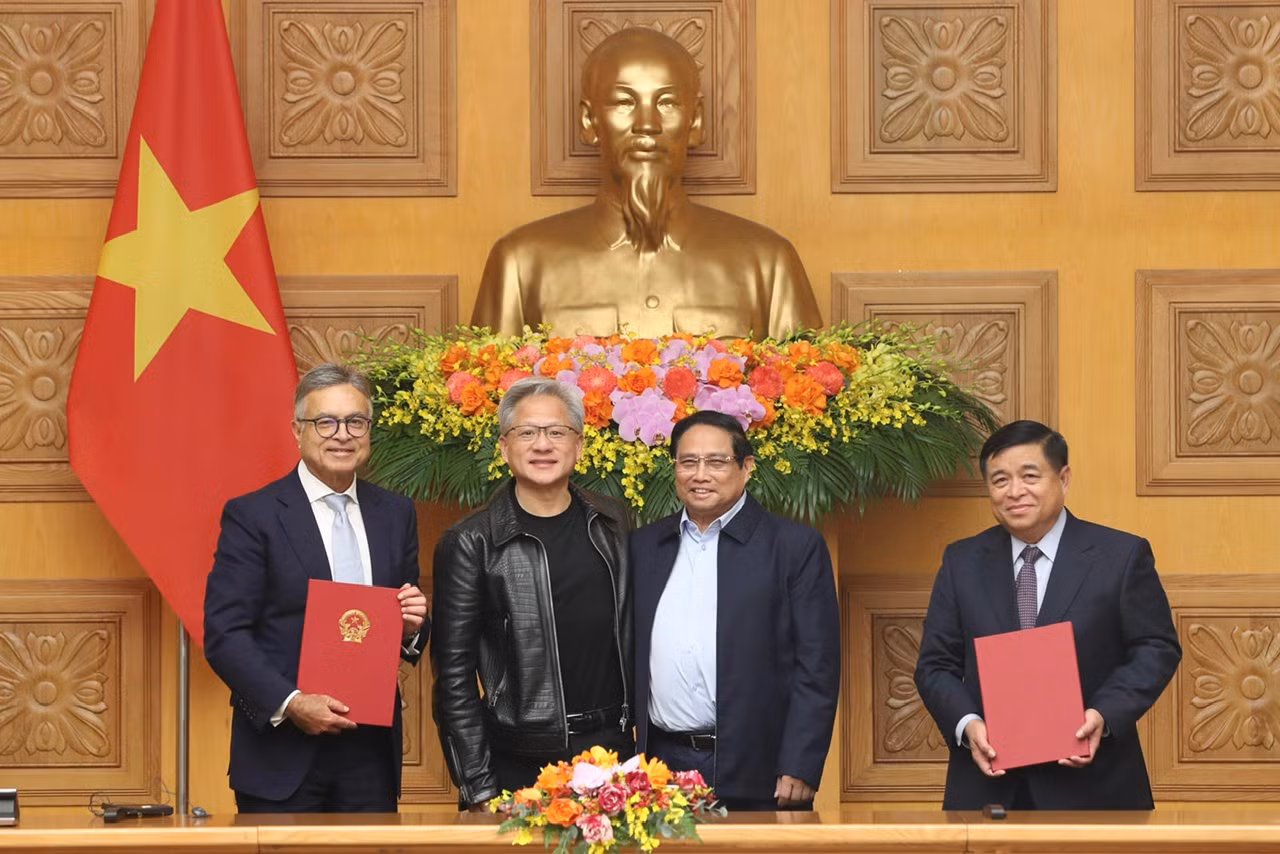 Việt Nam hợp tác với NVIDIA thành lập Trung tâm Nghiên cứu & Phát triển Trí tuệ nhân tạo và Trung tâm Dữ liệu AI -0