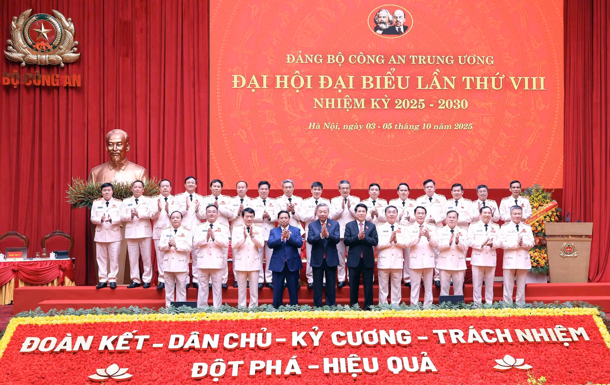 Toàn cảnh Đại hội đại biểu Đảng bộ Công an Trung ương lần thứ VIII -1