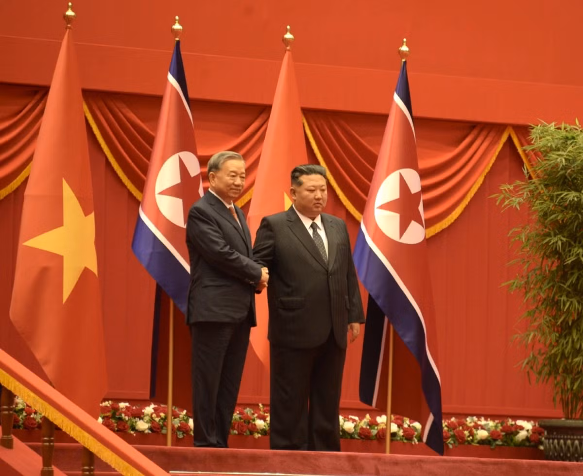Lễ đón Tổng Bí thư Tô Lâm thăm cấp Nhà nước Cộng hòa Dân chủ Nhân dân Triều Tiên -0