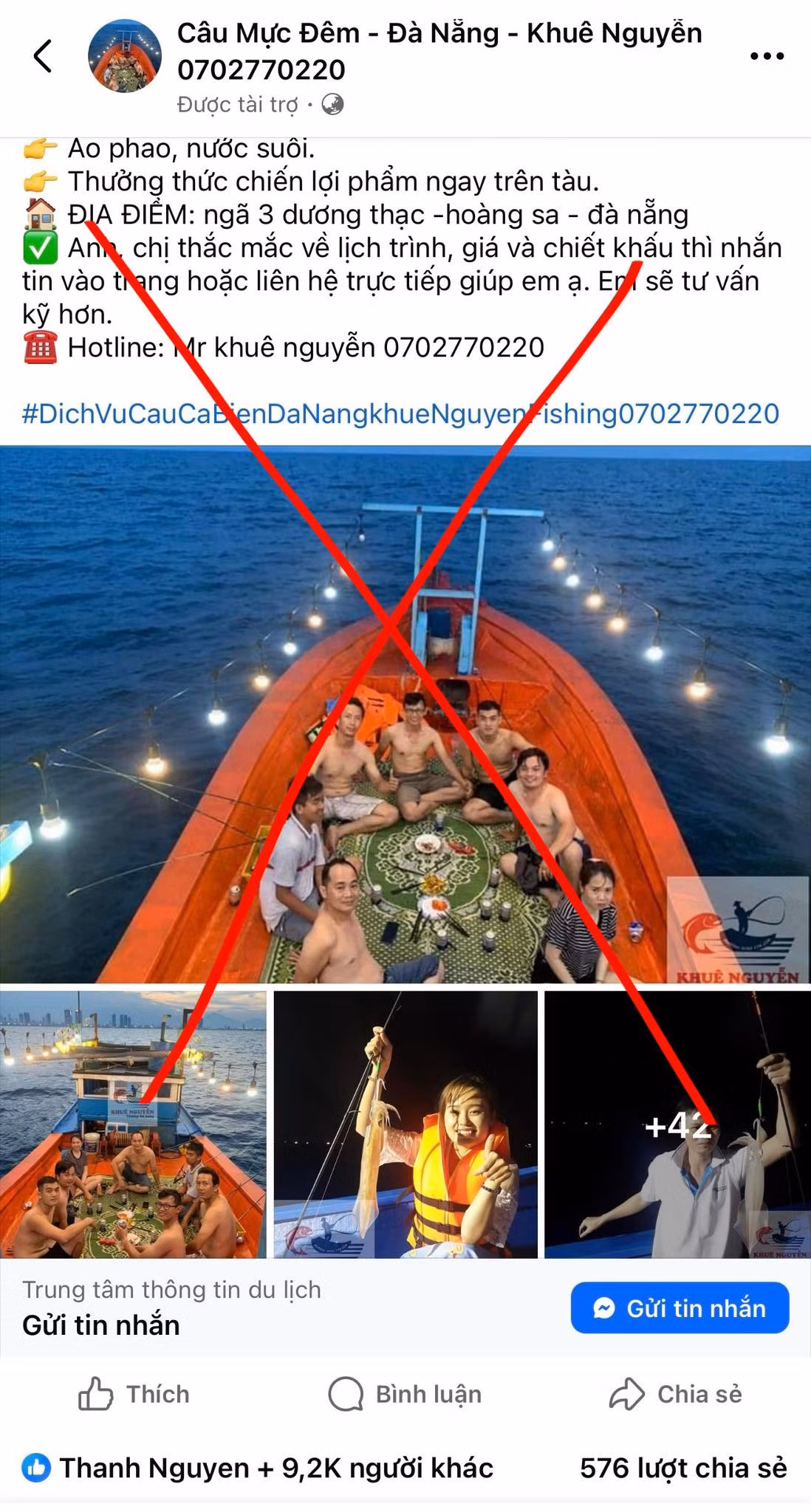 Đà Nẵng: Núp bóng tour câu mực đêm, nhiều tàu cá tổ chức dịch vụ du lịch “chui” gây mất an toàn cho du khách -0