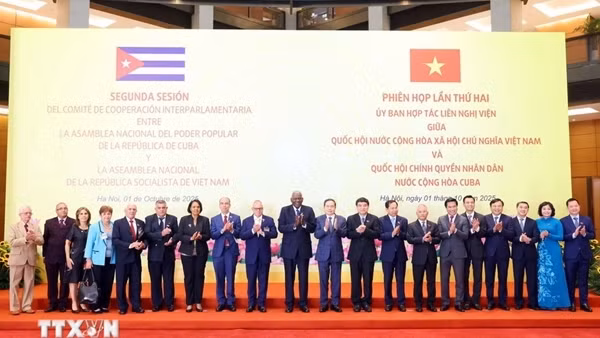 Phiên họp thứ hai Ủy ban hợp tác liên nghị viện Việt Nam-Cuba