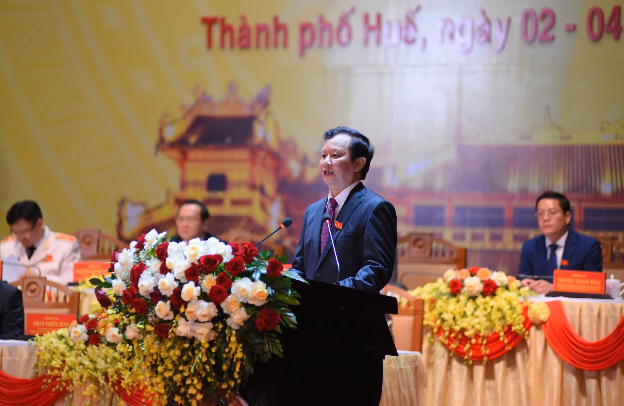 Bộ trưởng Lương Tam Quang dự, chỉ đạo Đại hội đại biểu Đảng bộ TP Huế lần thứ XVII -0