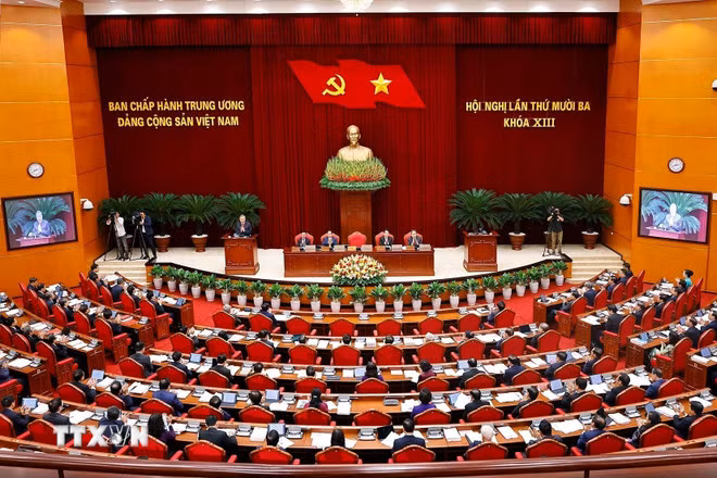 Ngày làm việc đầu tiên của Hội nghị Ban Chấp hành Trung ương Đảng lần thứ 13, khoá XIII -0