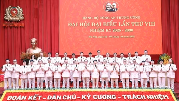 Bế mạc Đại hội đại biểu Đảng bộ Công an Trung ương lần thứ VIII