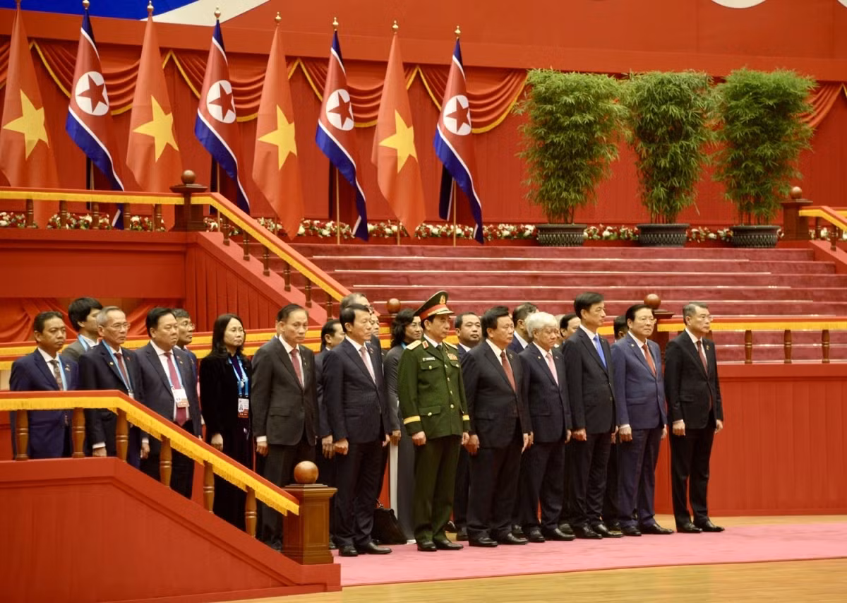 Lễ đón Tổng Bí thư Tô Lâm thăm cấp Nhà nước Cộng hòa Dân chủ Nhân dân Triều Tiên -1