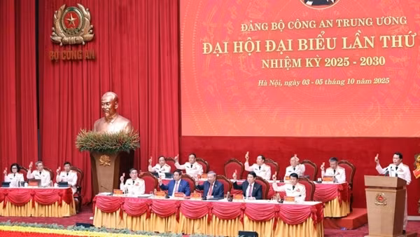 Khai mạc trọng thể Đại hội đại biểu Đảng bộ Công an Trung ương lần thứ VIII