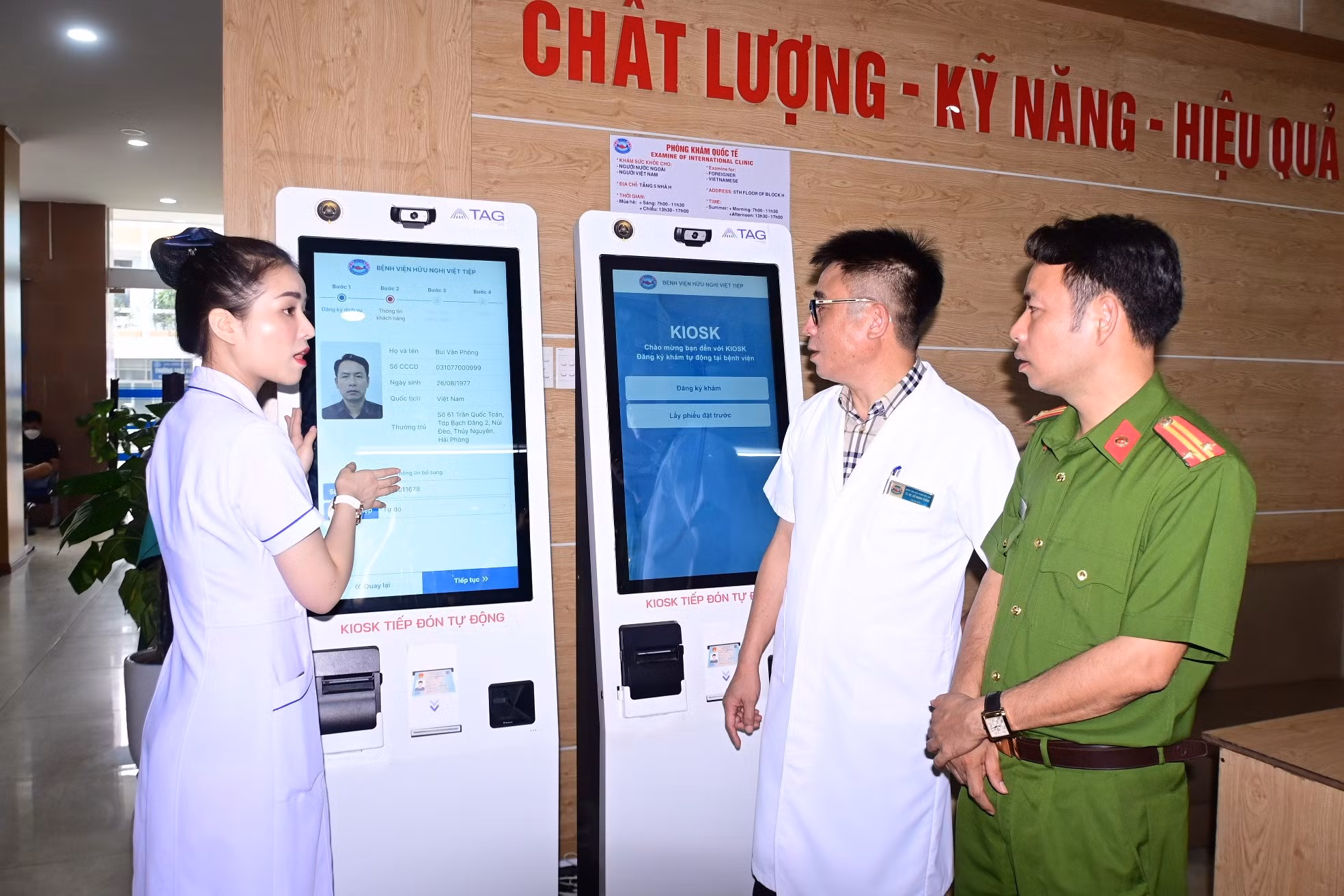 Hải Phòng: chính thức vận hành mô hình “Khám chữa bệnh sử dụng sinh trắc học, Kiosk tự phục vụ” tại Bệnh viện Việt Tiệp -0