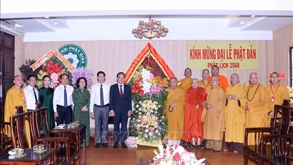 Lãnh đạo Đảng, Nhà nước chúc mừng Đại lễ Phật đản 2024 tại TP Hồ Chí Minh