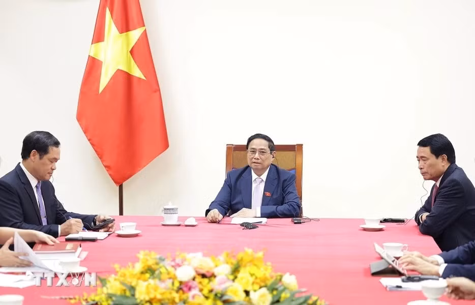 Thủ tướng Phạm Minh Chính điện đàm với Thủ tướng Hà Lan Mark Rutte -0