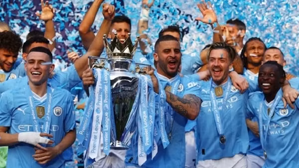 Man City vô địch giải Ngoại hạng Anh mùa 2023/2024