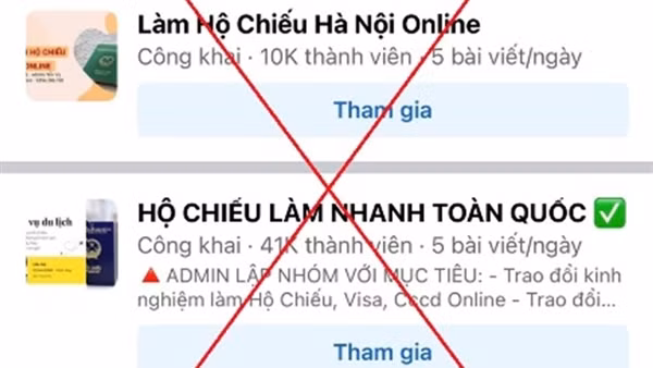 Cảnh báo bị chiếm đoạt thông tin cá nhân khi nhờ làm hộ chiếu nhanh trên mạng